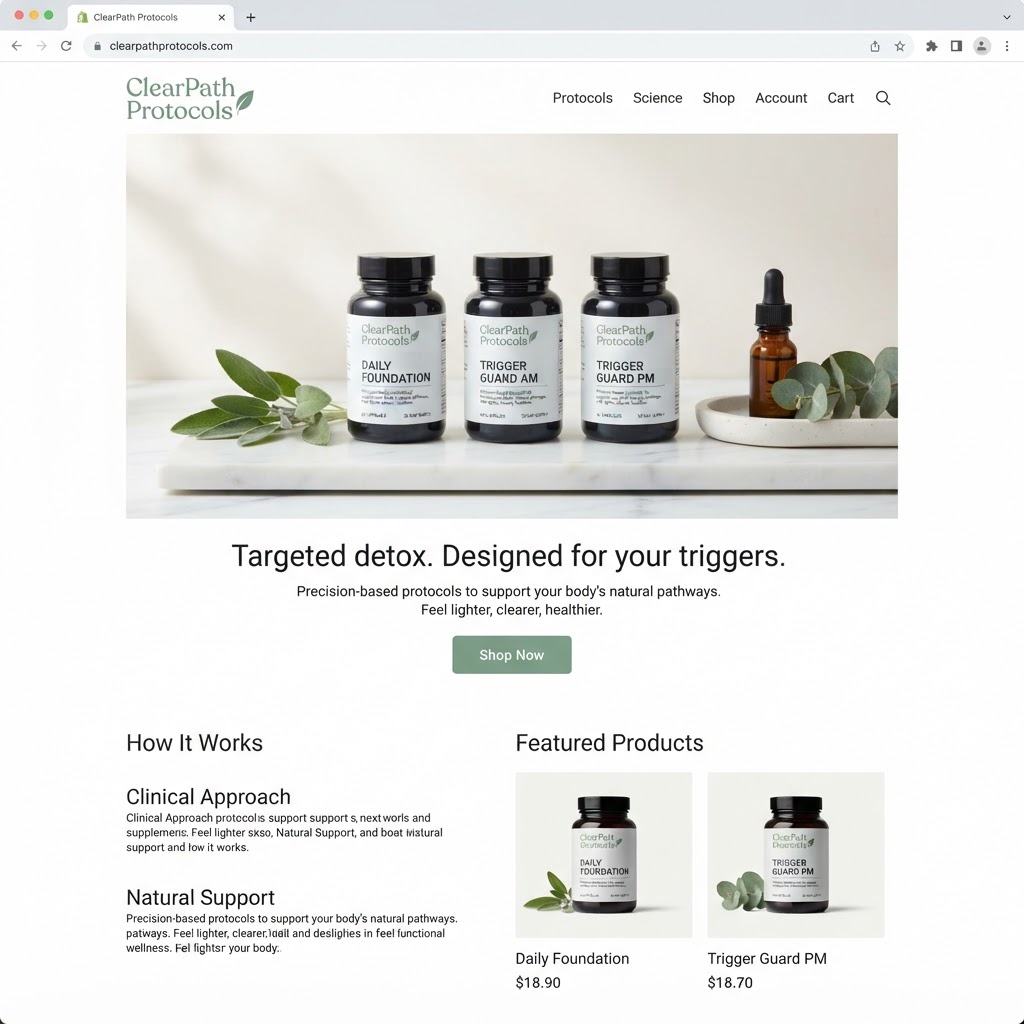ClearPath Protocols website homepage