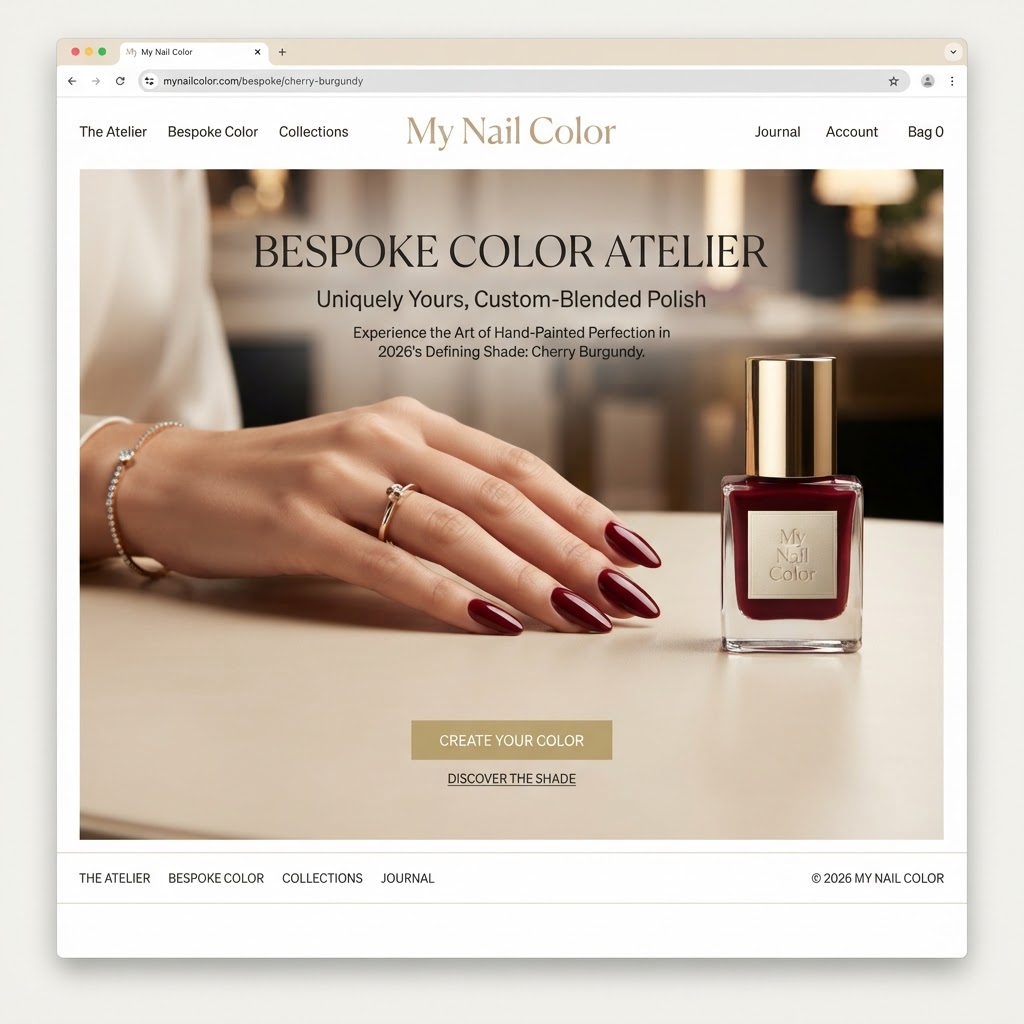 My Nail Color website homepage